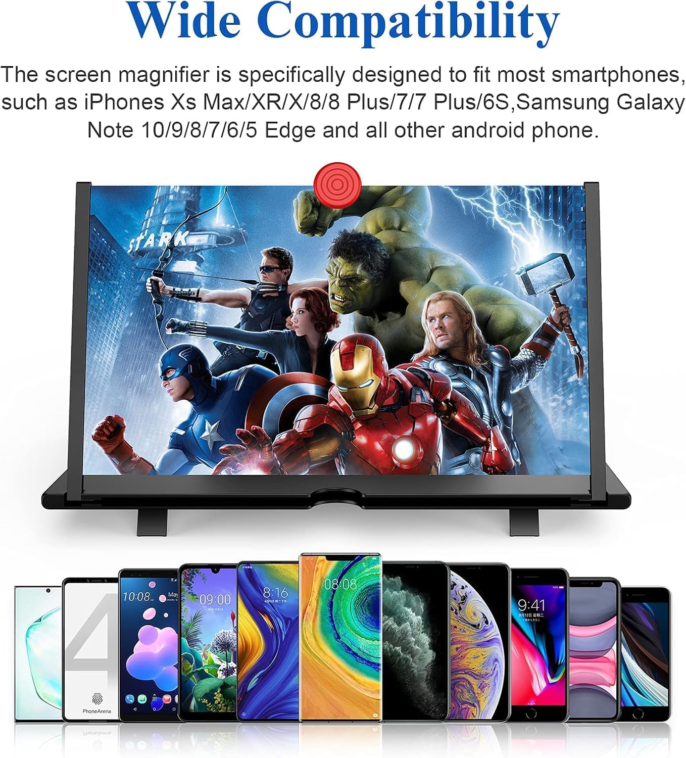 Privana Collections™ 12 Inch 3D Mobile Screen Magnifier – Foldable Phone Projector for Movies, Gaming & Videos