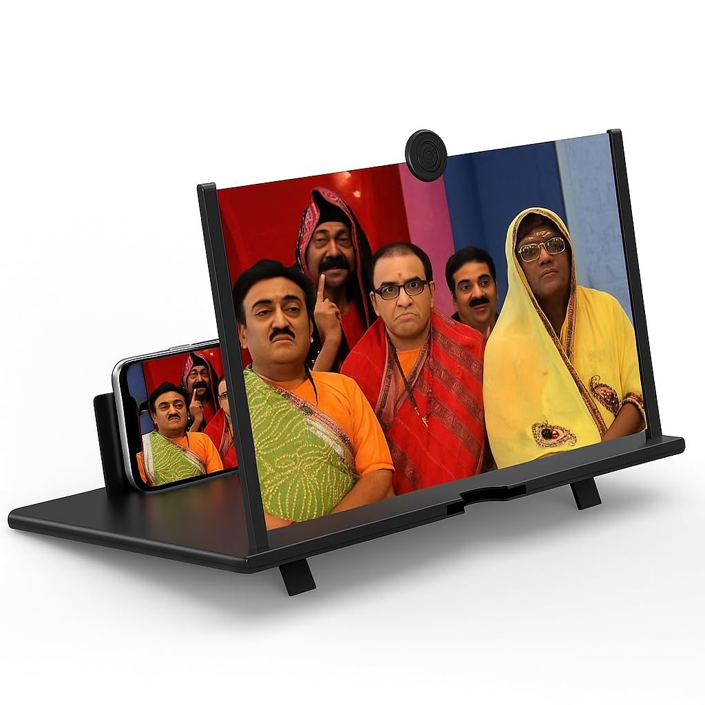 Privana Collections™ 12 Inch 3D Mobile Screen Magnifier – Foldable Phone Projector for Movies, Gaming & Videos